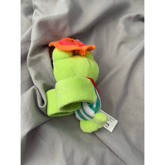 Rare Sanrio Hello Kitty KEROPPI Green Frog Plush Slap Bracelet 8” Bullsitoy - Picture 6 of 11